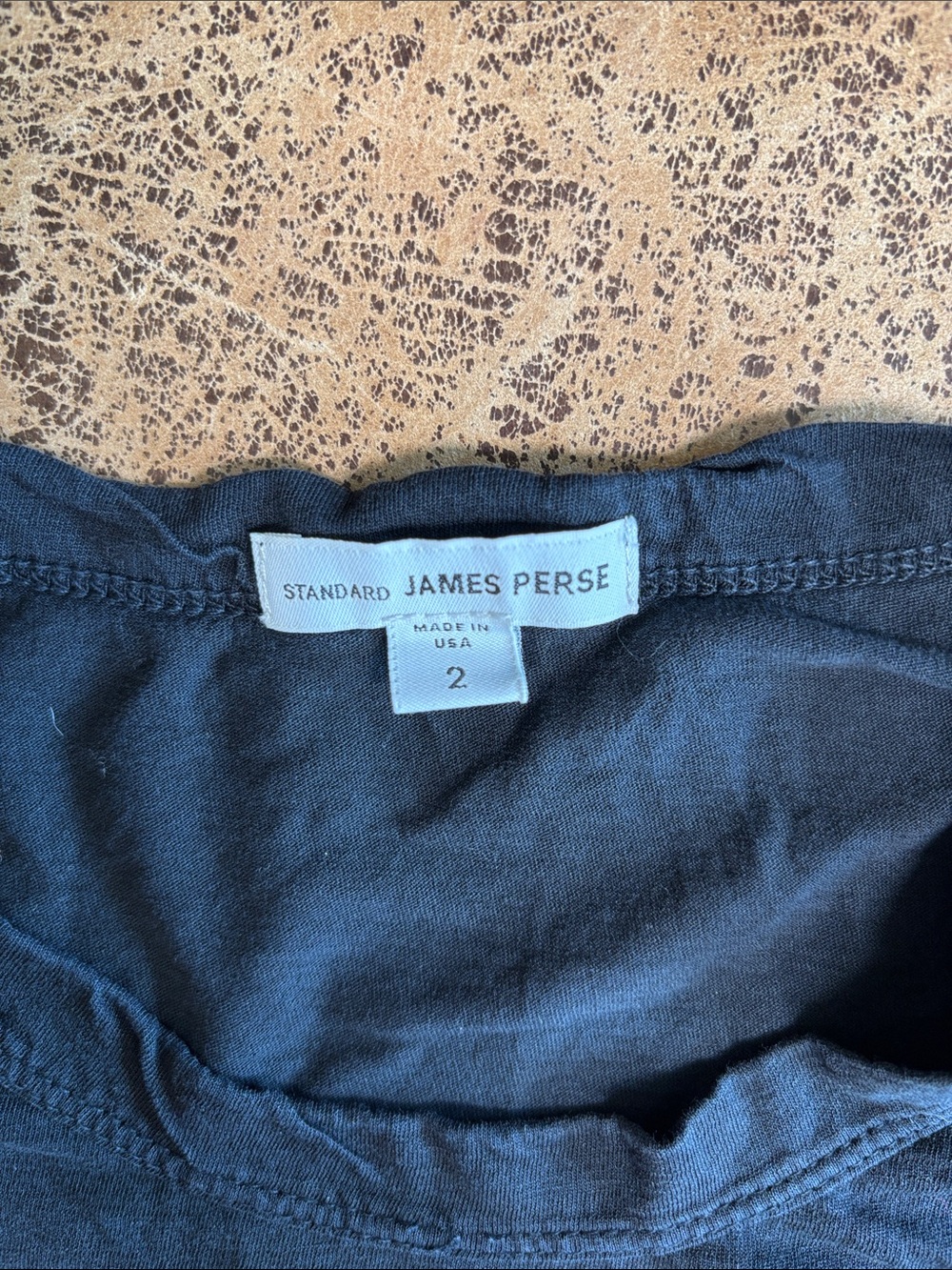 James Perse BlackCrewneck Tee